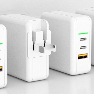 Порты GaN 3 65 Вт Quick Charge 3.0 Type C Pd Зарядное устройство для дорожного адаптера
