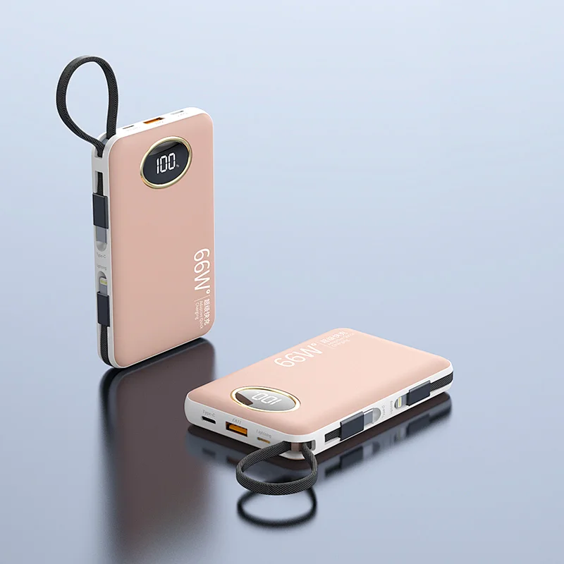 PD 22.5W Fast Charge with built in 2in1 Cable Power Bank