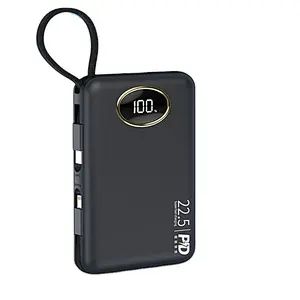 PD 22.5W Fast Charge with built in 2in1 Cable Power Bank