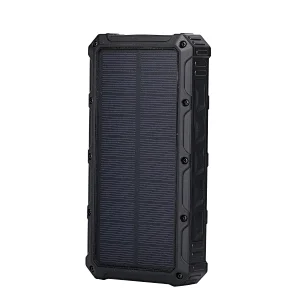 Rugged Wireless Charging Solar Power Bank 20000mAh