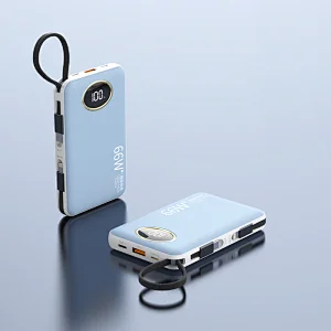 PD 22.5W Fast Charge with built in 2in1 Cable Power Bank