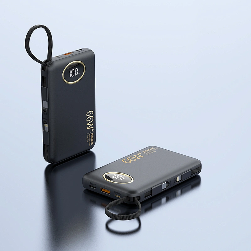 PD 22.5W Fast Charge with built in 2in1 Cable Power Bank