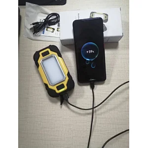 New Rugged Outdoor Magnetic work light with power bank 8000MAH