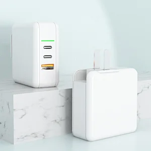 GaN 3 Ports 65w Quick Charge 3.0 Type C Pd Travel Adaptor Charger