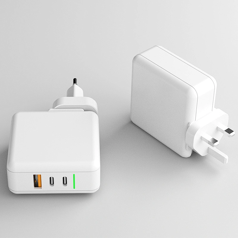 Порты GaN 3 65 Вт Quick Charge 3.0 Type C Pd Зарядное устройство для дорожного адаптера