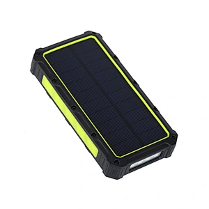Banque d'alimentation solaire de charge sans fil robuste 24000mAh