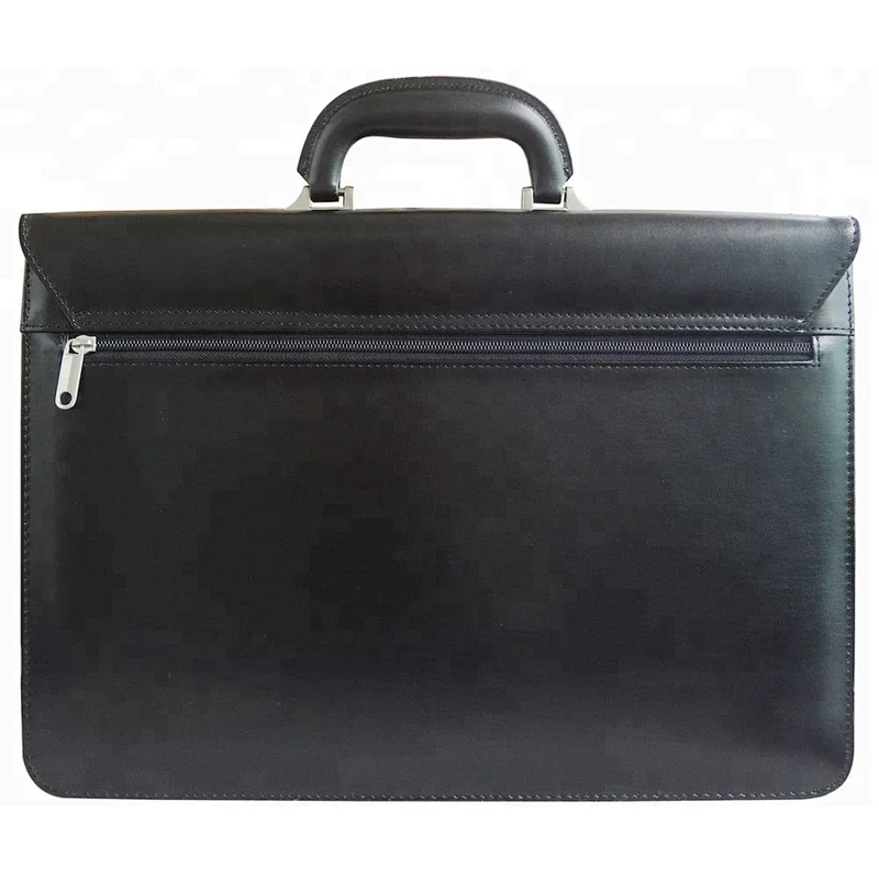Custom trendy briefcase and wholesale business mens genuine leather briefcase