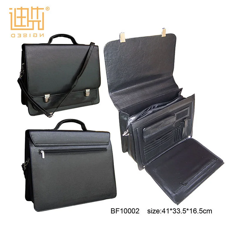 New product men two lock messager bag PU unique leather briefcase