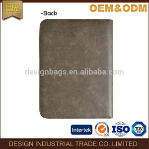 Guangzhou Classical Portfolio A4 Pu Leather Padfolio With Phone Pocket