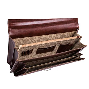 Pu leather bags business brown travel tote men business lawyer briefcase