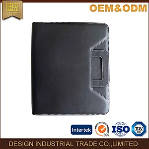 new design Handmade artist A4 leather design paper file folder portfolio men portfolio holder