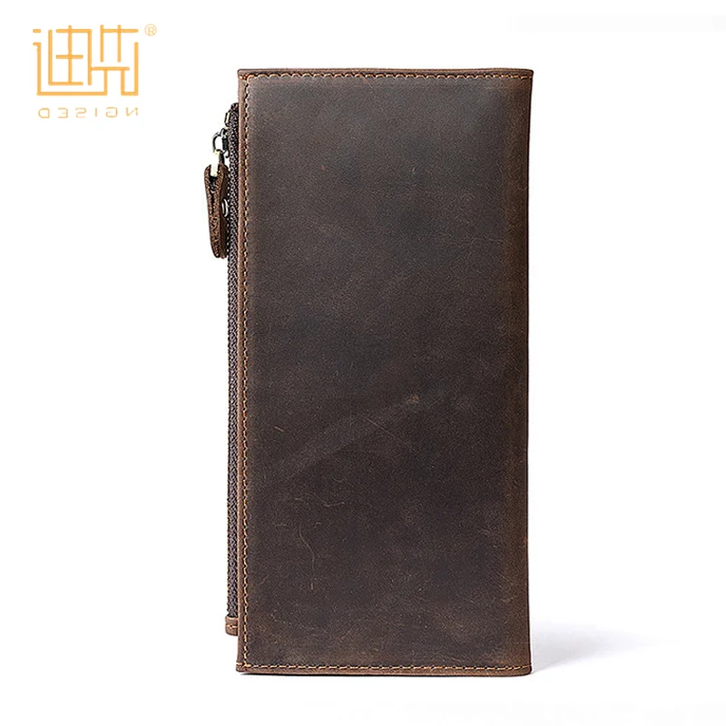 Customized newly branded minimalist cow hide leather wallet with best quality