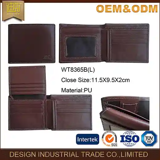 promotional leather wallet for men