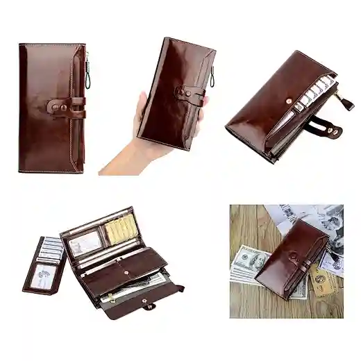 rfid pu leather wallet for men
