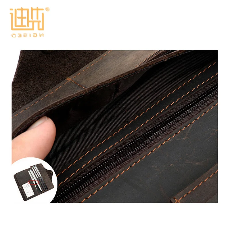 Wholesale customization button way retro simple anti-magnetic cloth man wallet