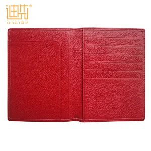 Hot sale custom leather passport and ticket holder