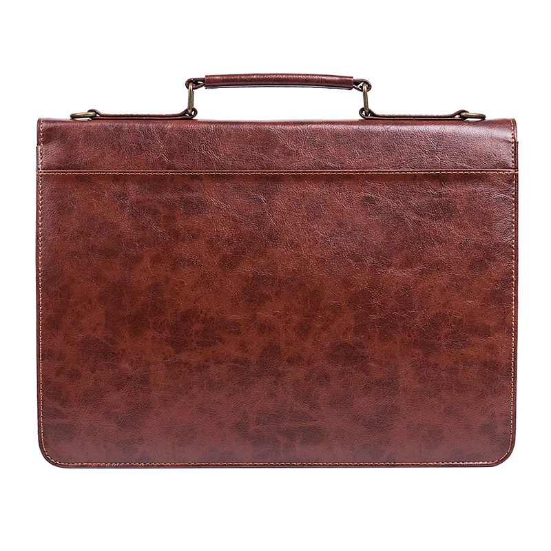 Hot sale wholesale custom fashion leather bag men pu unique business briefcase