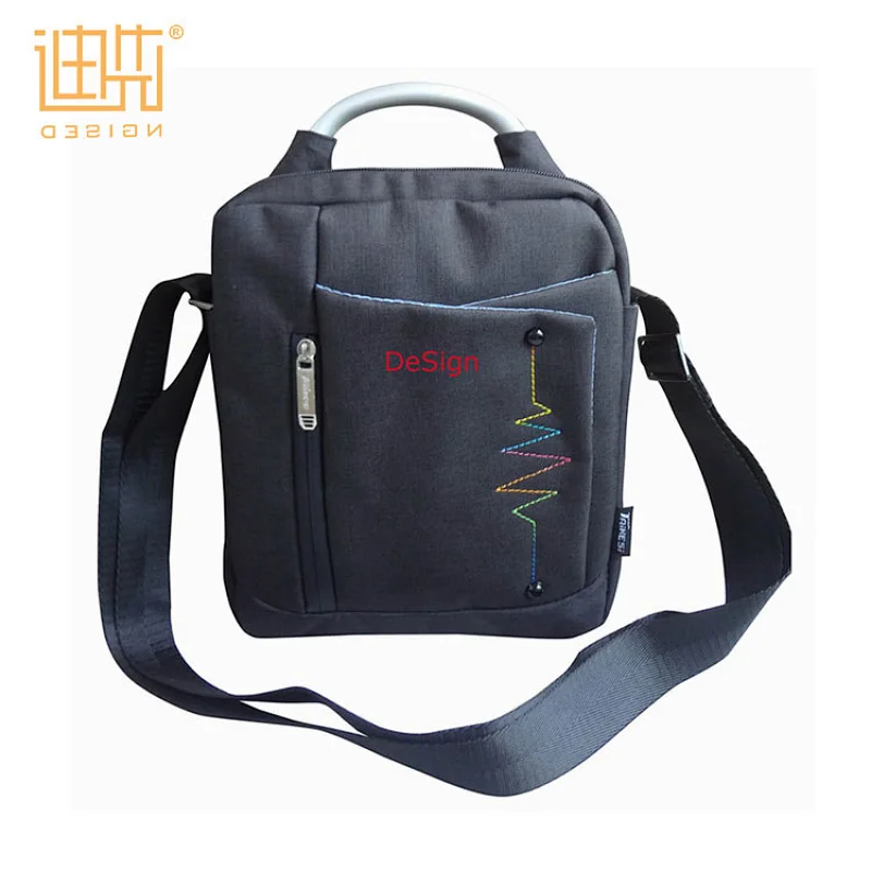 Wholesale hot shot big capacity black laptop backpack with metal handle