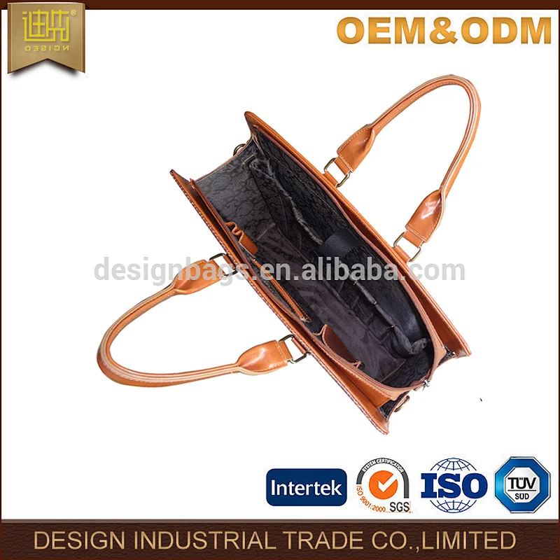 Wholesale China supplier new designer PU leather business Men laptop bag