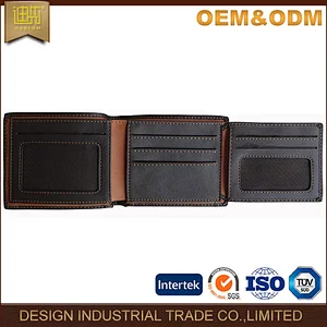 China custom made men wallet good quality fashion men leather wallet