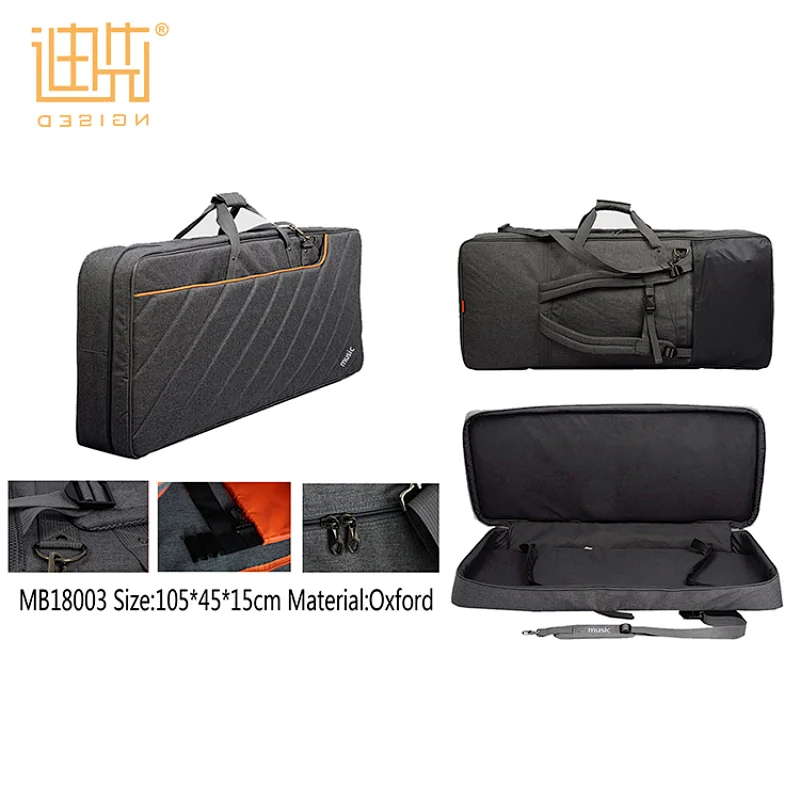 Instrument 61 keys electronic organ man carry waterproof case bag