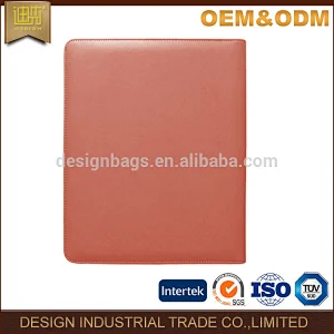 New design women Pu Leather notepad portfolio with card holder