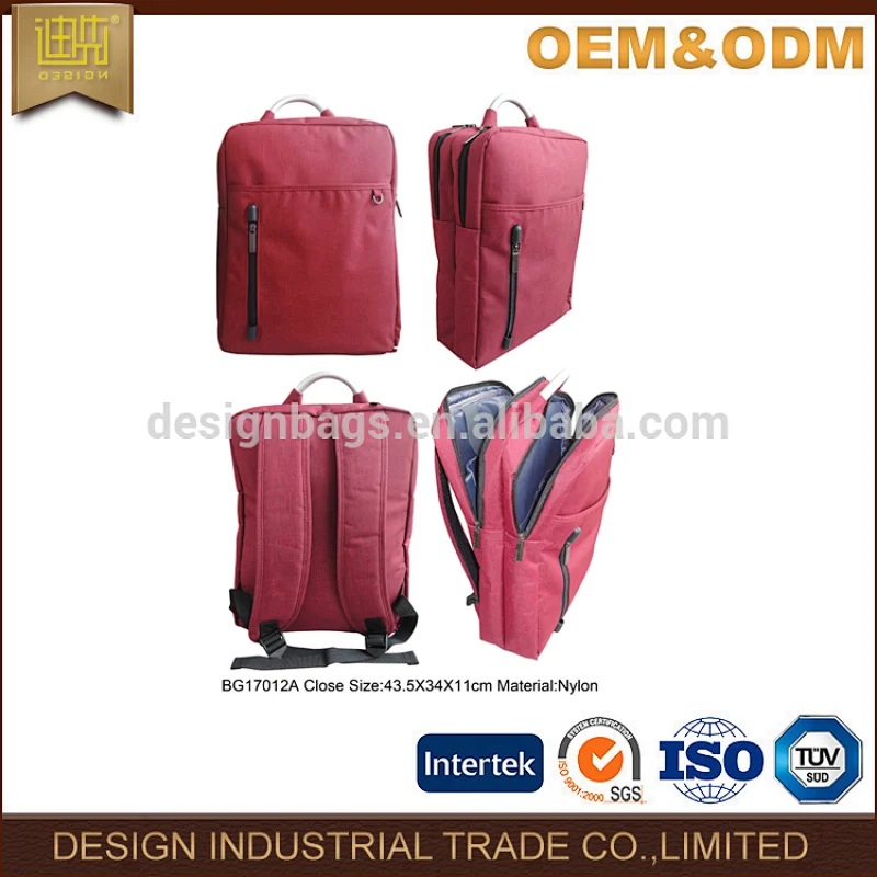Hot sale nylon school backpack with handle