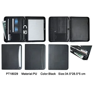 China manufacturer professional design PU business men portfolio folders file bags