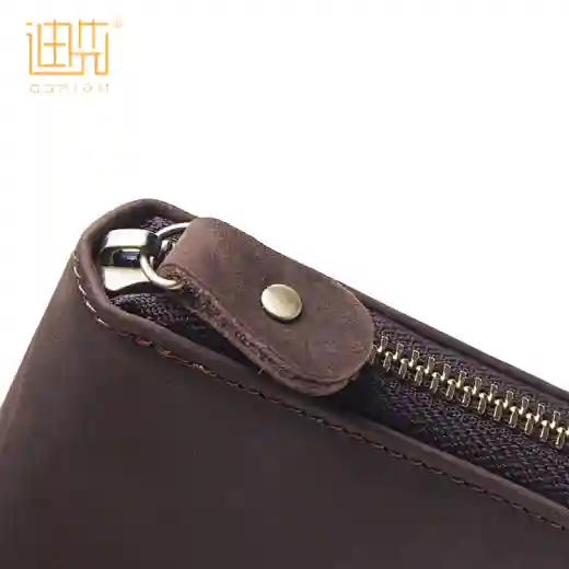 cartera con cremallera para hombre