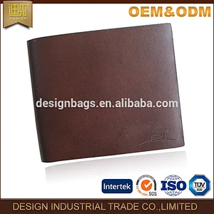 Luxury classic standard size rfid slim genuine leather men wallet