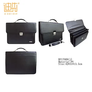 Custom competitive price laptop document bag design PU briefcase