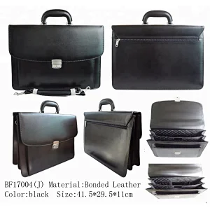 Custom trendy briefcase and wholesale business mens genuine leather briefcase