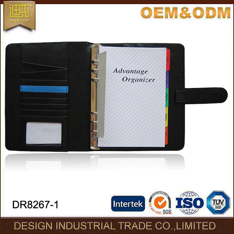 New Fashion Loose Leaf Leather Organizer Planner Agenda Notebook