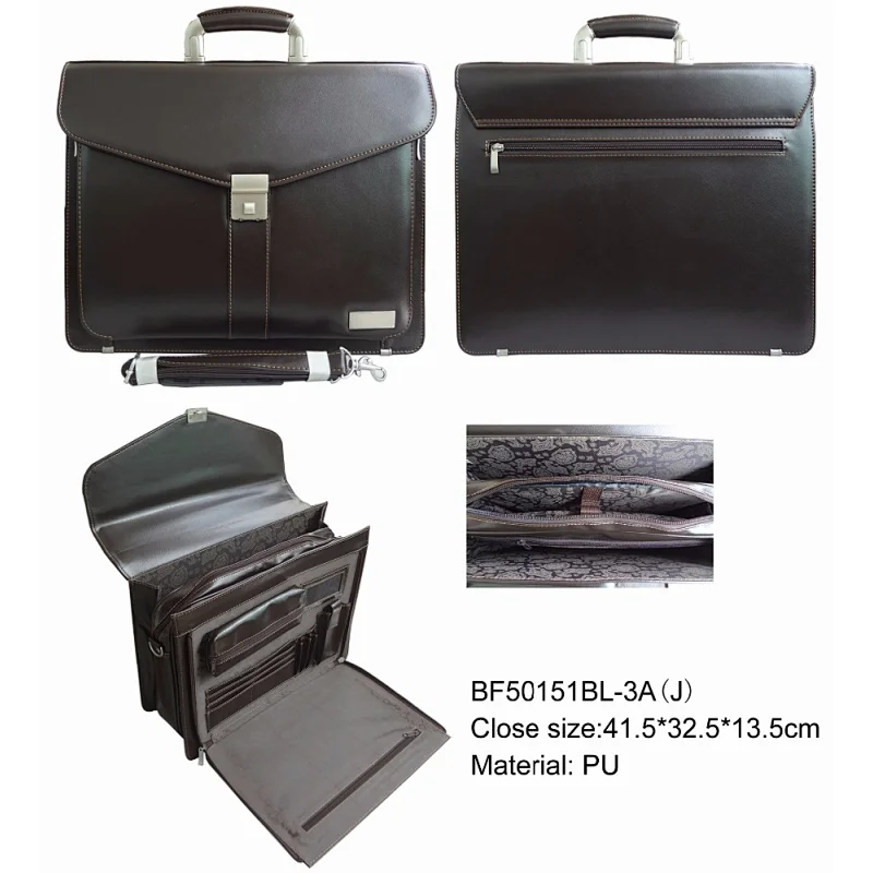 Customise style luxury multifunction felt office bag men business briefcase