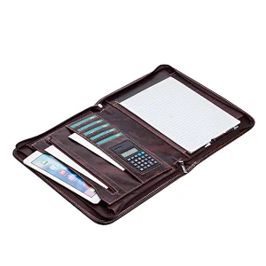 Wholesale new design practical office pu leather lawyer business zipper portfolio