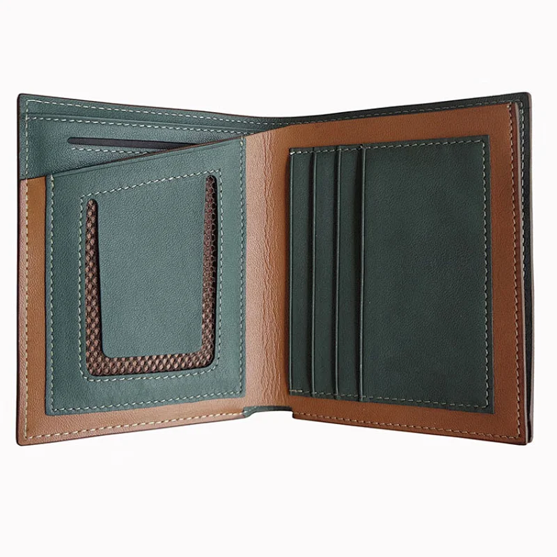 Trendy goods leather men wallet innovative wallet new development custom wallet