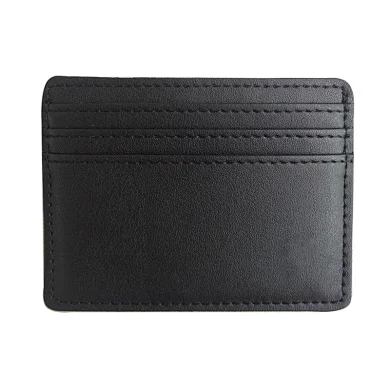 Wholesale custom  coin purse pu leather men's wallet mini fancy card holder folder