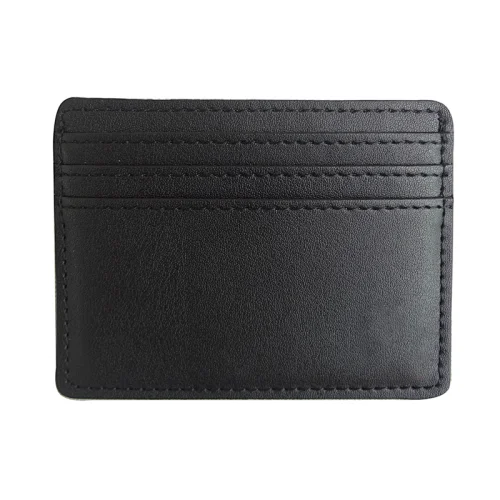 Wholesale custom  coin purse pu leather men's wallet mini fancy card holder folder