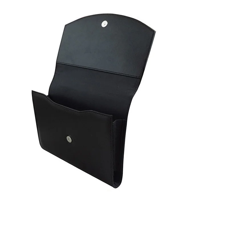 Customization logo office document certificate A5 size business PU leather car document holder file folder