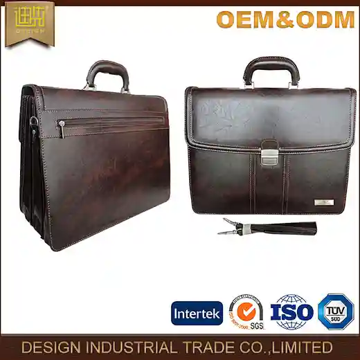 metal lock briefcase office business bag