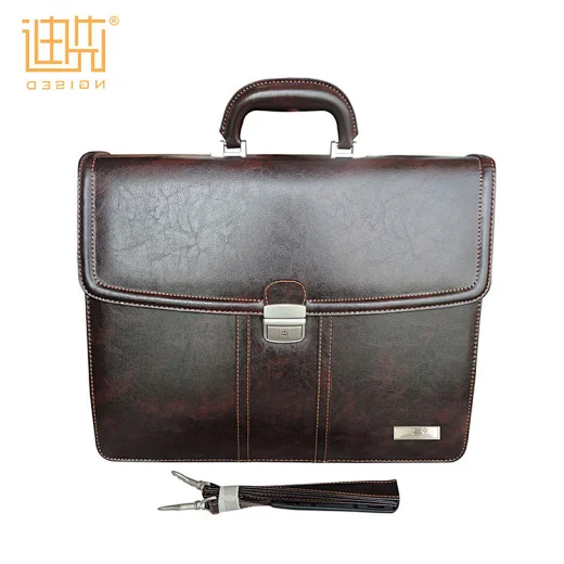 metal lock briefcase office business bag