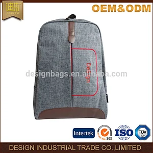 Popular cool black nylon backpack for men or women