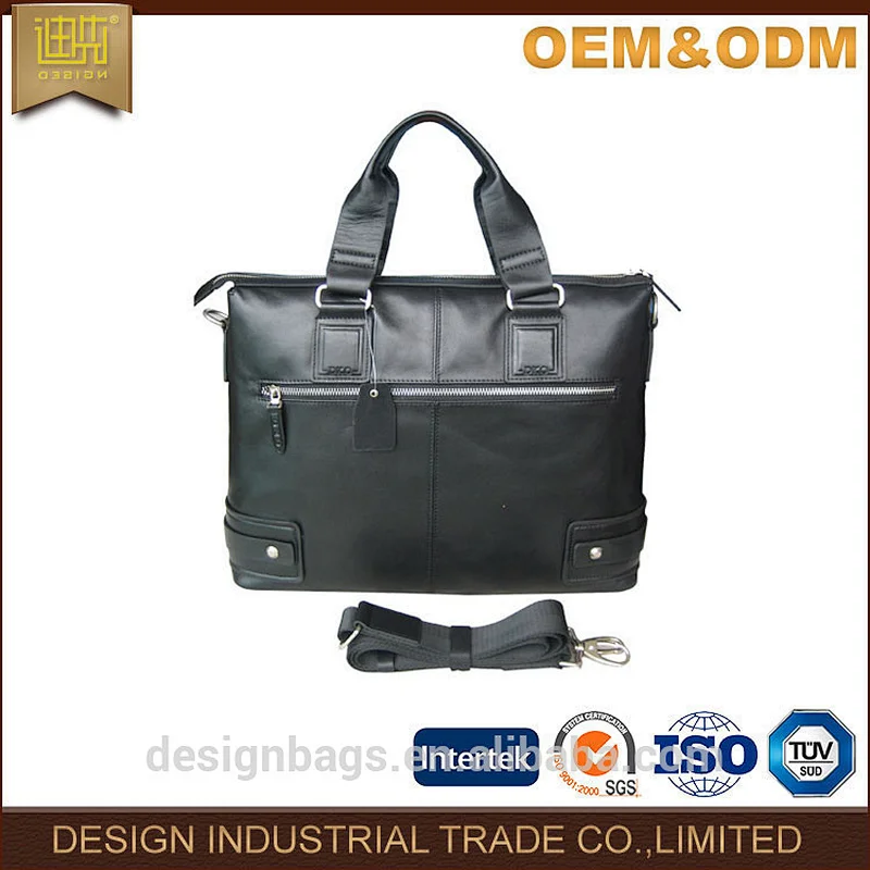 Wholesale manufacturers genuine leather bags black handbag