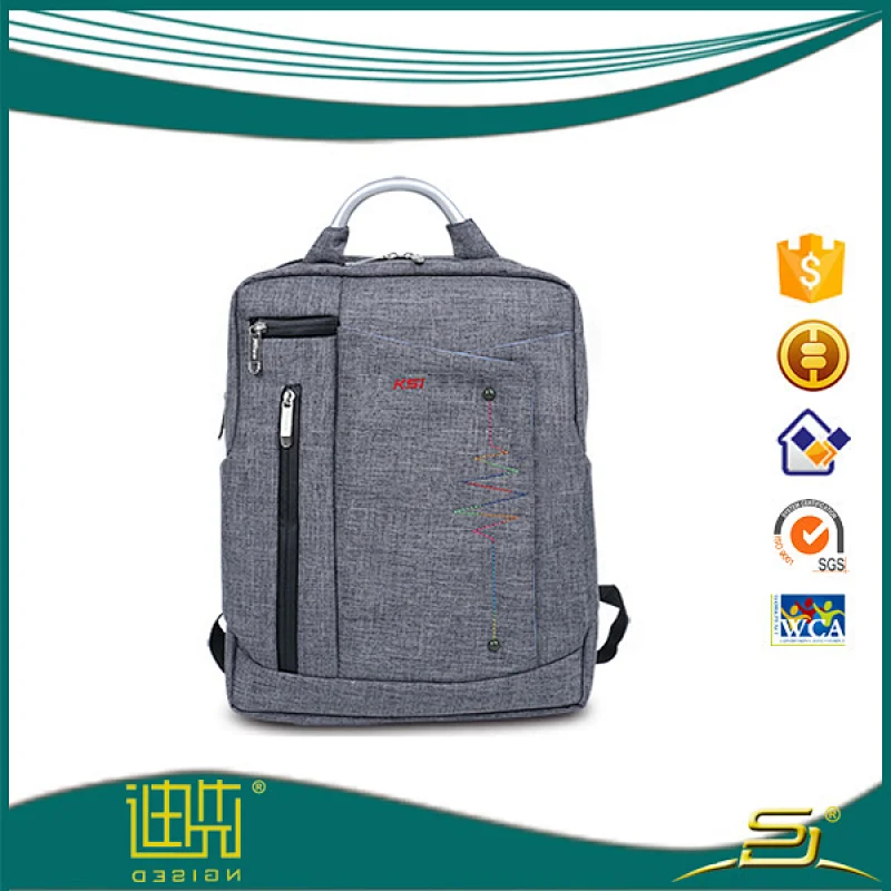Fashion dual-use backpack Gray backpack Teenage school bag