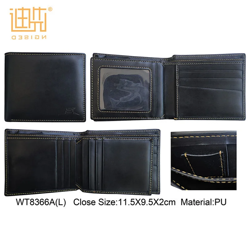 Fashion competitive price China wholesale men's PU leather wallet