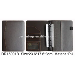 Executive diary hardcover book personalized diary portfolio with 6 ring binder a5 notebook