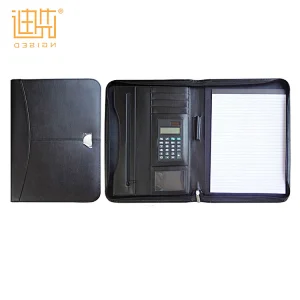 High quality conference folder, leather folder with logo custom
