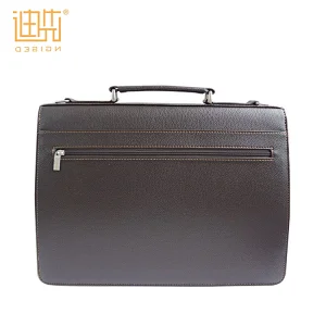 Metal lock custom logo men travel executive briefcase bag