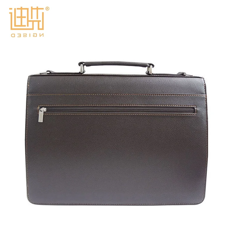 Metal lock custom logo men travel executive briefcase bag