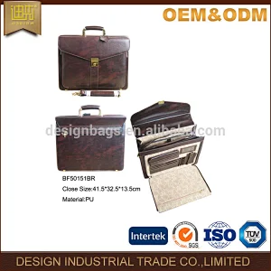 fashional men briefcase branded art cheap lawyer business PU leather briefcase